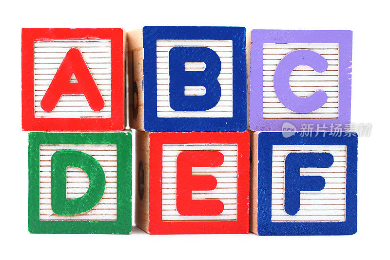 ABC DEF字母块